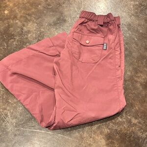 Patagonia Girls Plum Elastic-Waist Parachute Athleisure Bootcut Pants